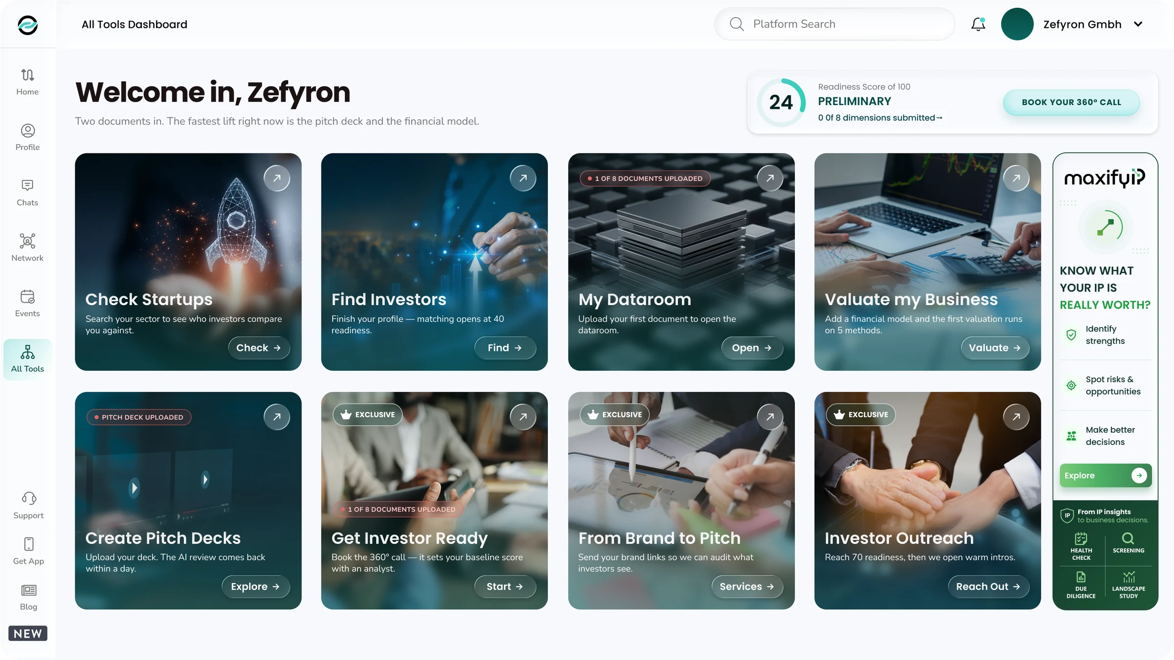 Zefyron Dashboard