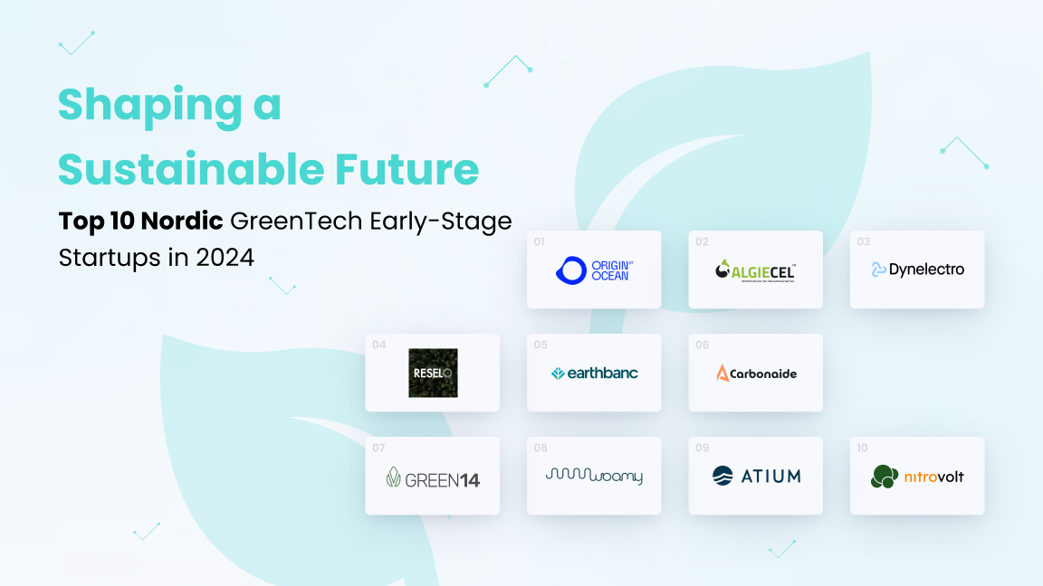 Top 10 Nordic GreenTech Early-Stage Startups: Shaping a Sustainable Future (2024)